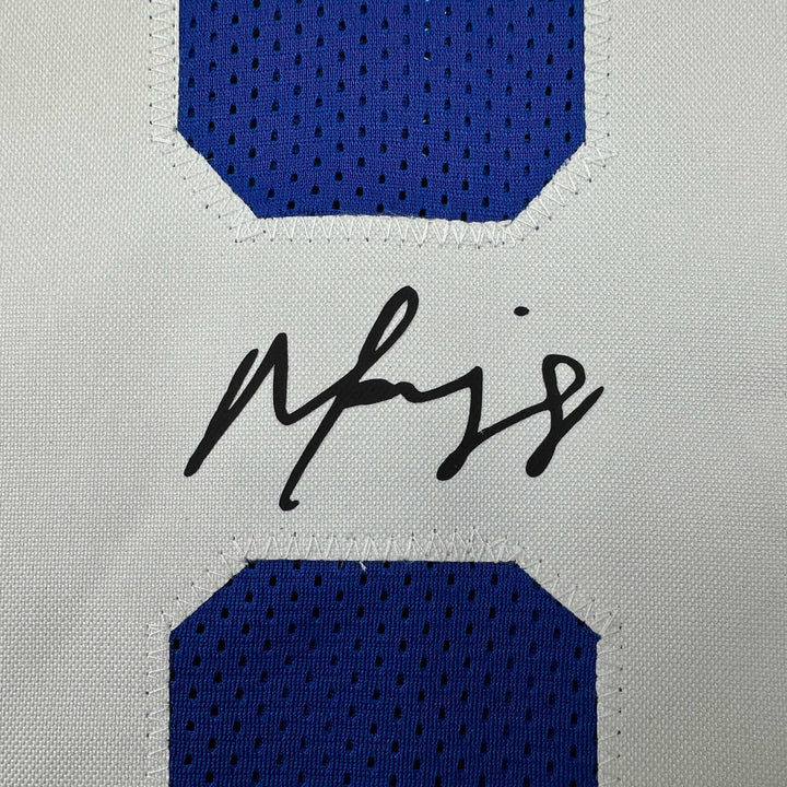 Facsimile Autographed Marvin Harrison Indianapolis Blue Reprint Jersey Men's XL