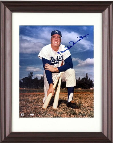 Duke Snider signed Los Angeles Dodgers MLB 8x10 Photo imperfect Framed- COA/HOF