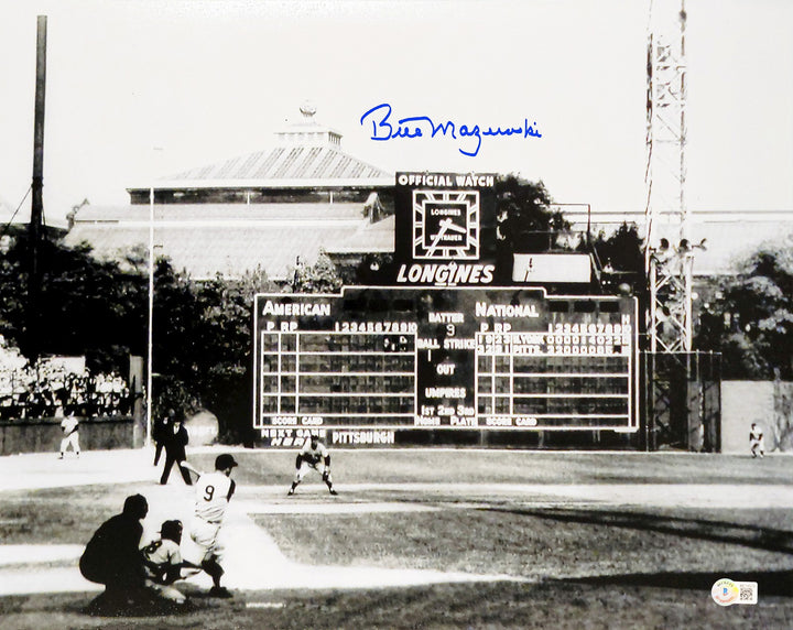 Bill Mazeroski Signed 16x20 Photo Pirates 1960 Game 7 Walk Off Home Run Beckett
