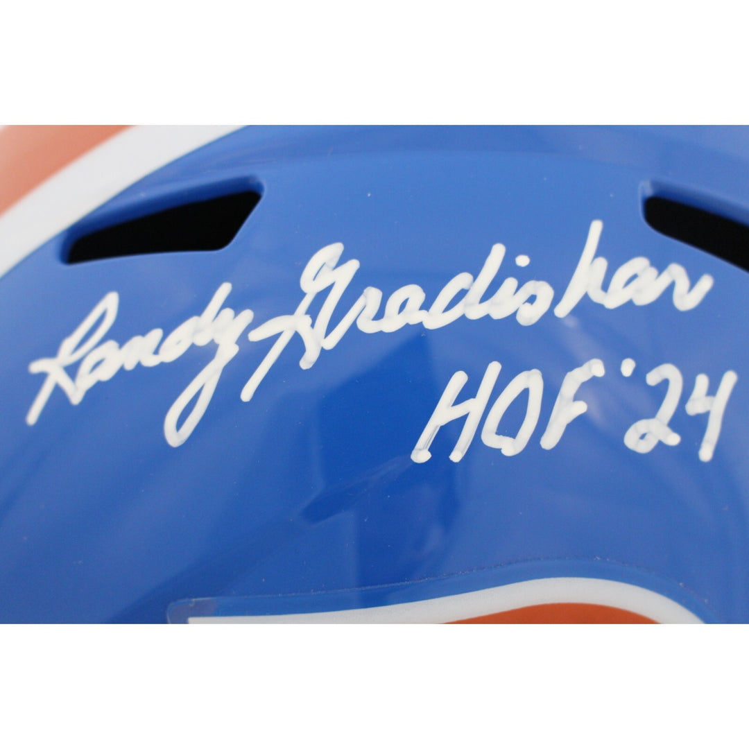 Randy Gradishar Autographed Denver Broncos F/S TB Helmet 2 Insc. Beckett 49151