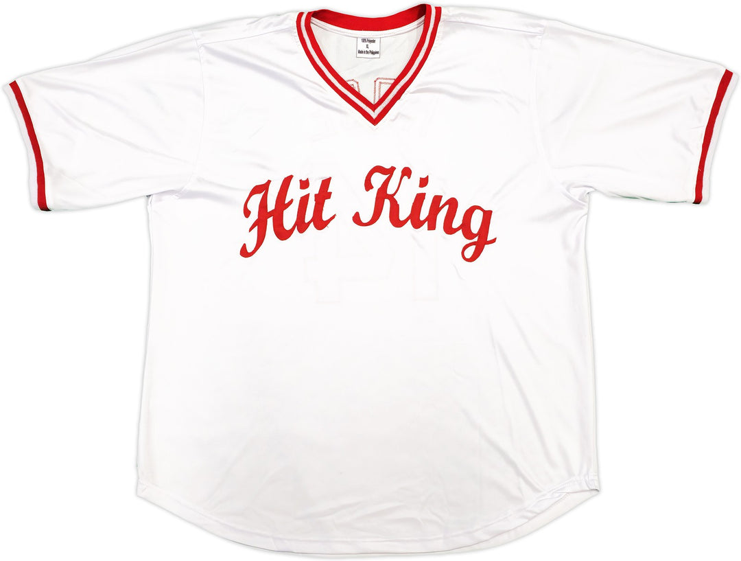 Cincinnati Reds Pete Rose Signed White & Red Baseball Jersey PR Holo