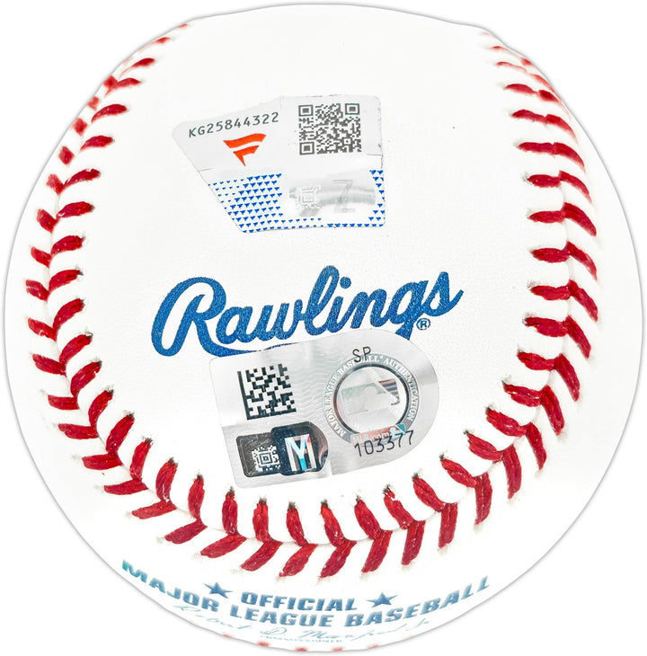 Nick Kurtz Signed Official MLB Baseball Oakland A's Fanatics & MLB Holo