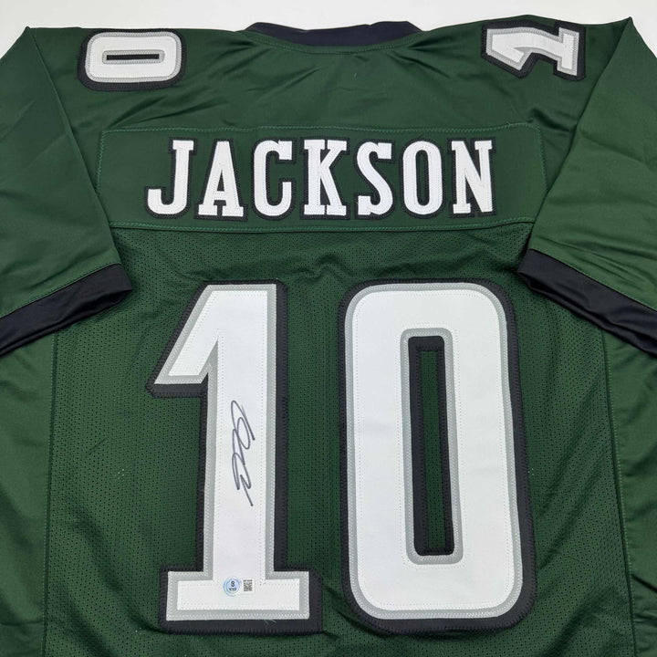 Autographed/Signed DESEAN JACKSON Philadelphia Green Football Jersey PSA/DNA COA
