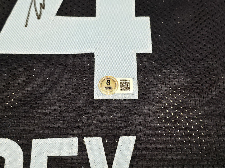 Memphis Grizzlies Zach Edey Signed Blue Jersey Beckett Witness