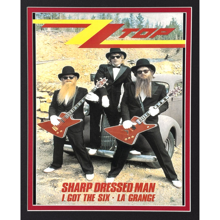 Billy Gibbons Autographed Eliminator Album Framed ZZ Top Backstage Pass Beckett