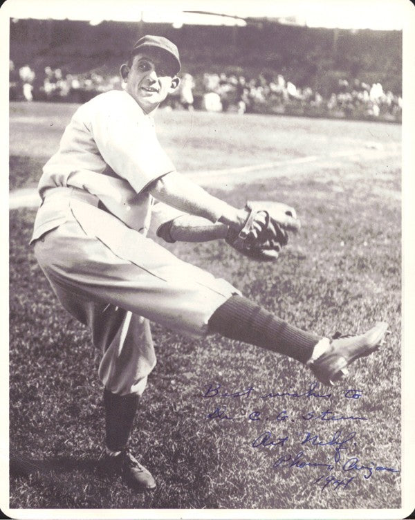 Art Nehf Signed George Burke 8x10 Photo "Best Wishes Dr. Steen" PSA/DNA