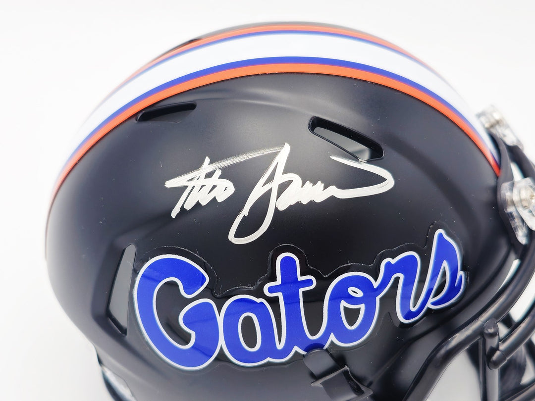 Steve Spurrier Auto Florida Gators Black 2023 Alt Speed Mini Helmet Beckett