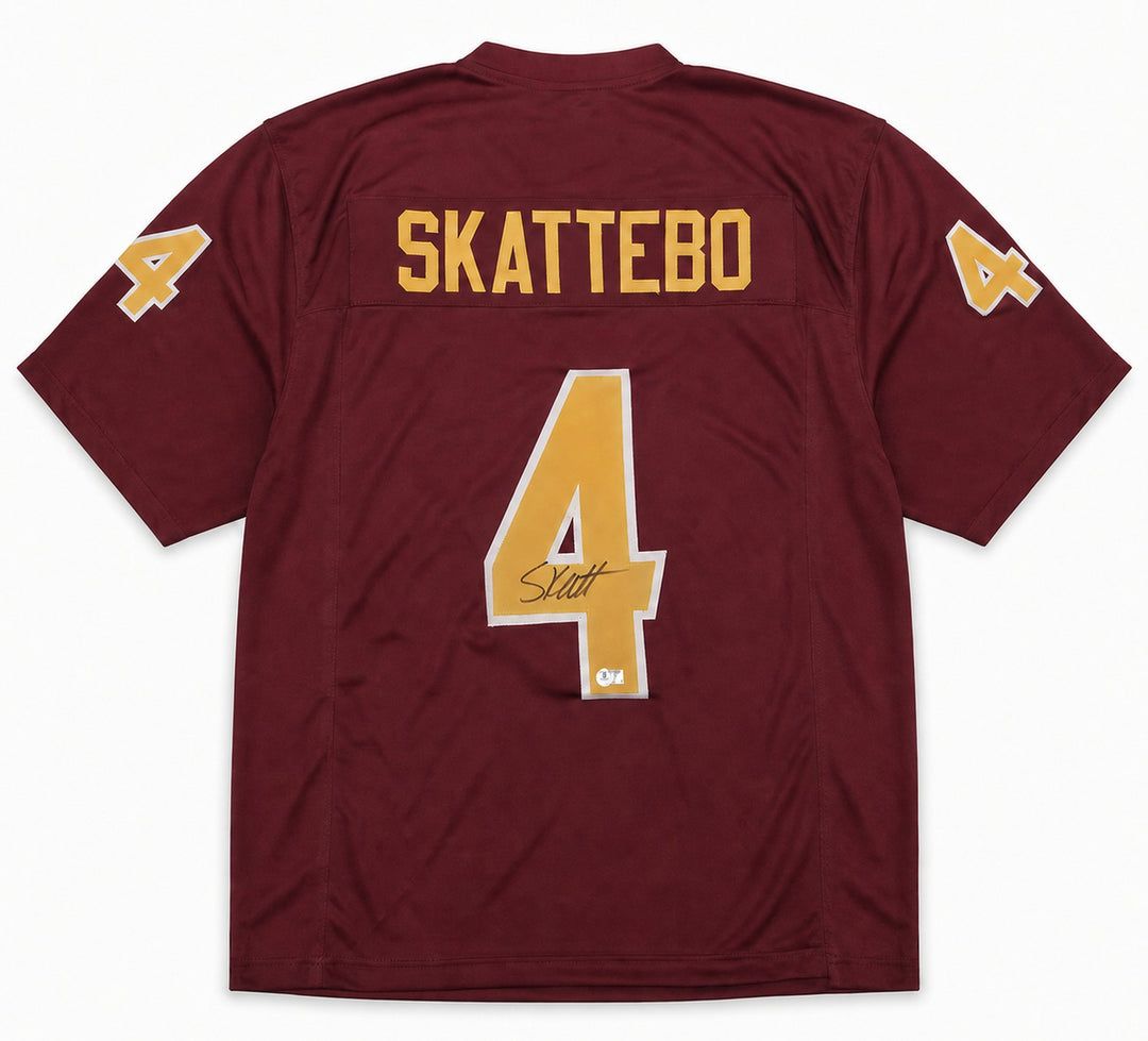 Arizona State Sun Devils Cam Skattebo Signed Red Jersey Beckett BAS QR