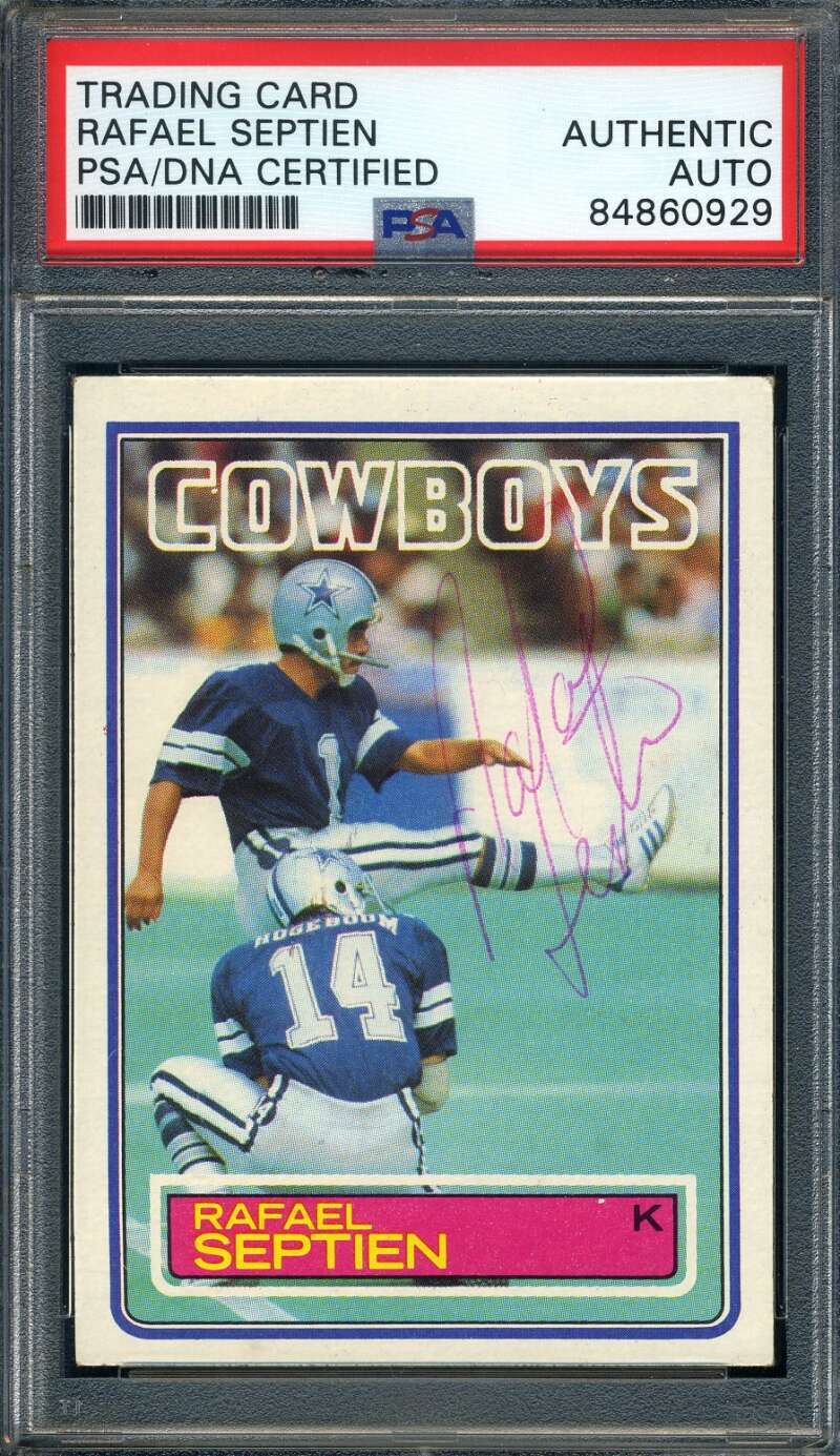 Rafael Septien PSA DNA Signed 1983 Topps Autograph