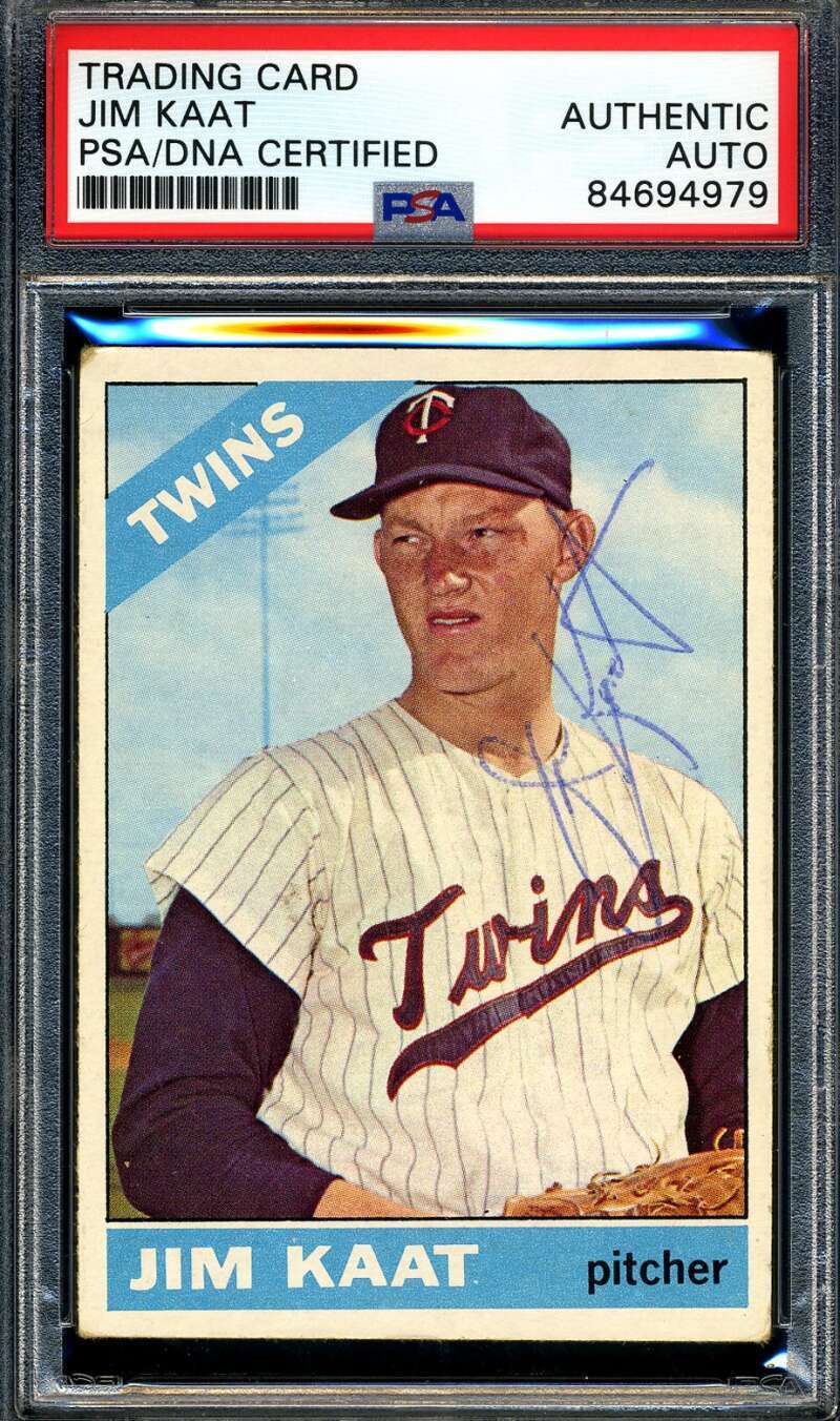 Jim Kaat PSA DNA Signed 1966 Topps Autograph
