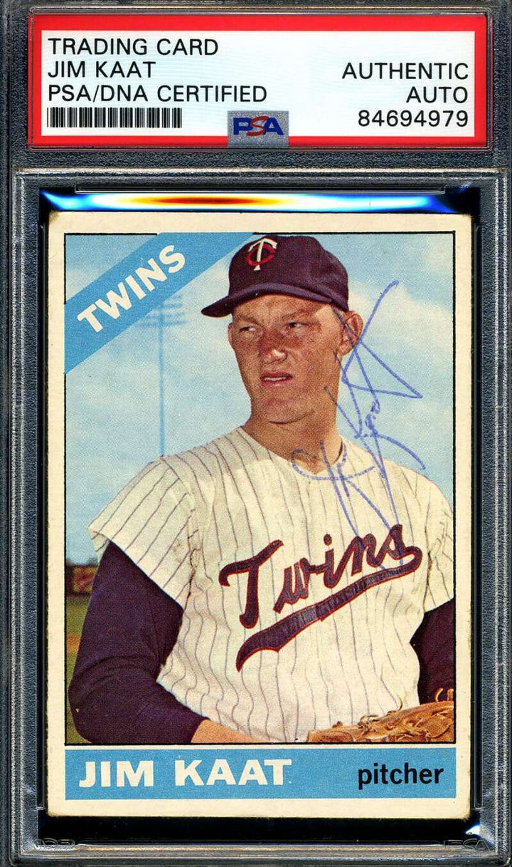 Jim Kaat PSA DNA Signed 1966 Topps Autograph