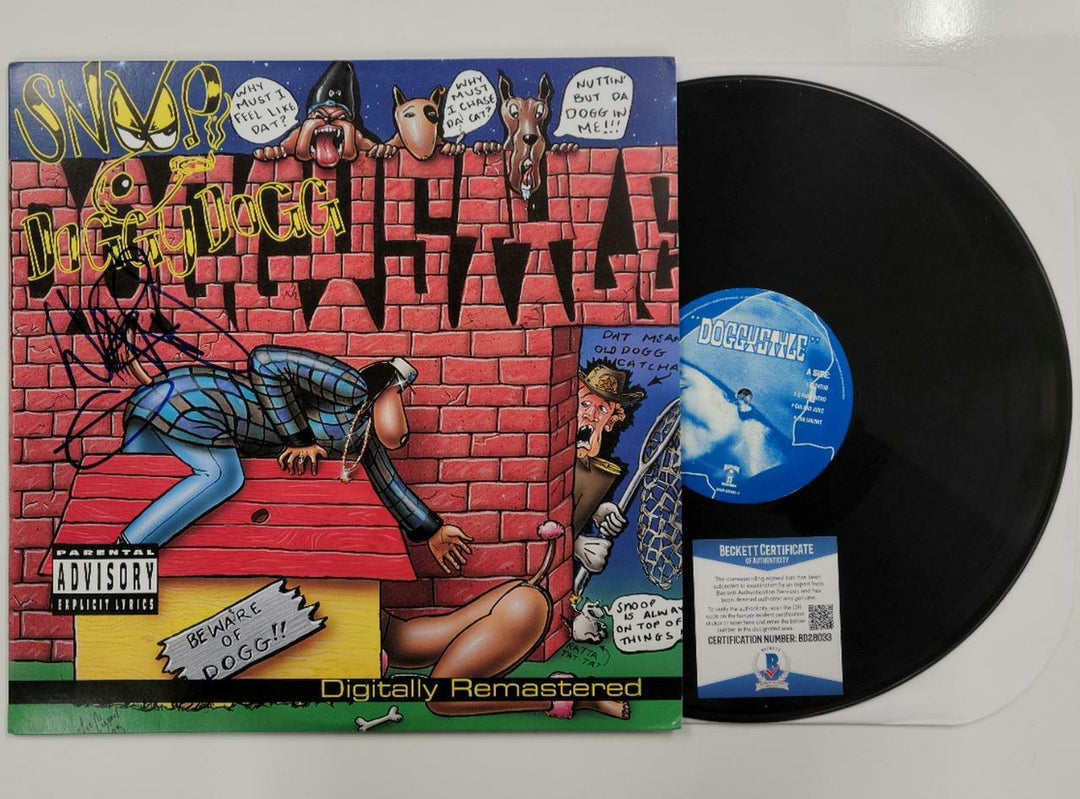 Warren G signed Doggystyle vinyl record album LP Autograph (A) ~ Beckett BAS COA