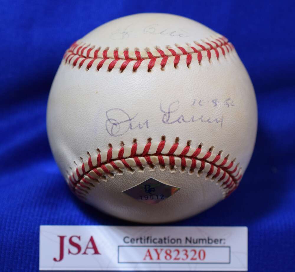 Don Larsen JSA COA Autograph American League Signed Baseball 1956-10-08