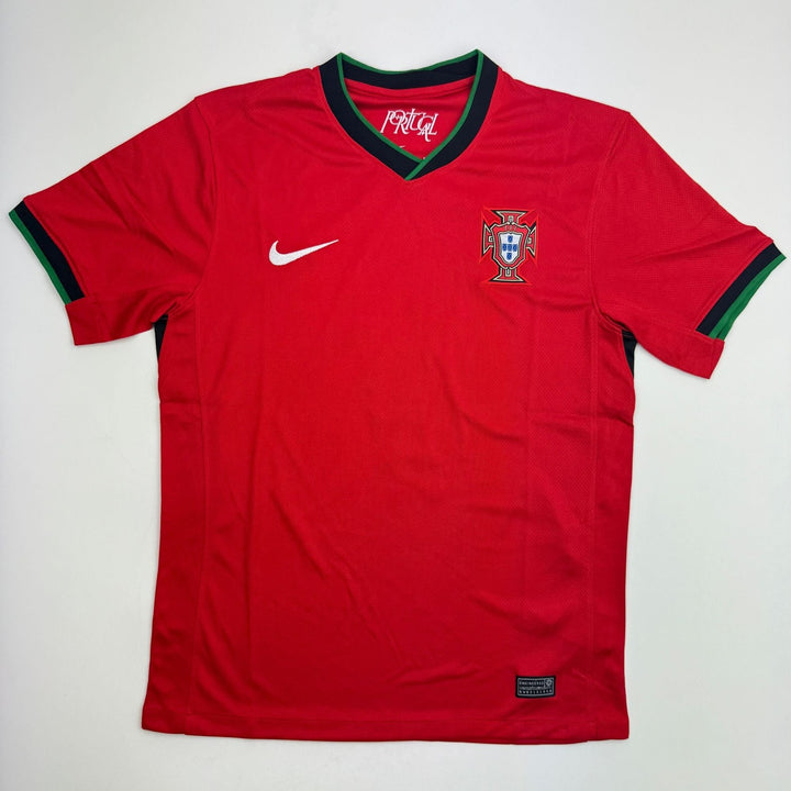 Signed Cristiano Ronaldo Portugal Red World Cup Soccer Jersey BAS COA