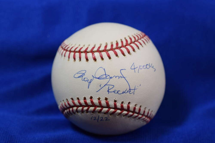 Roger Clemens Tristar MLB Coa Major League Signed Baseball Rocket 4000 Ks /22