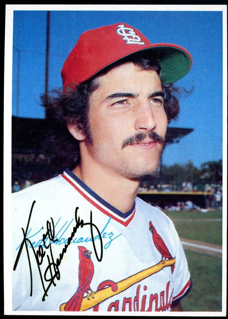 Keith Hernandez JSA Coa Signed 1980 Topps Super Autograph