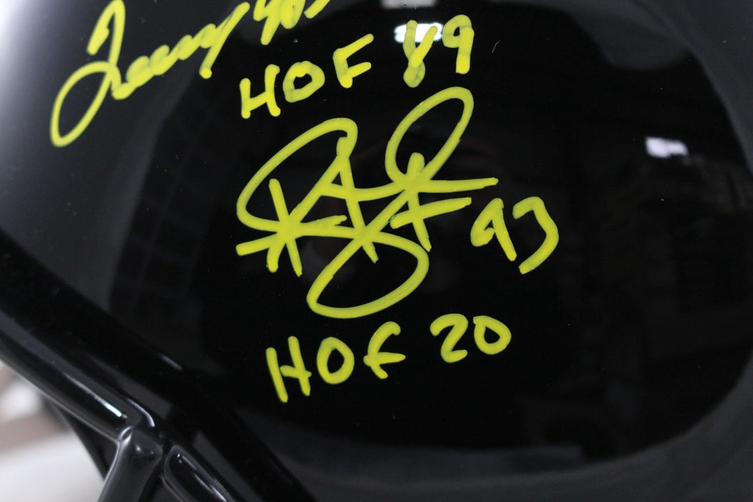 Pittsburgh Steelers Autographed HOF Pro Helmet Franco Bradshaw +12 Beckett 54612