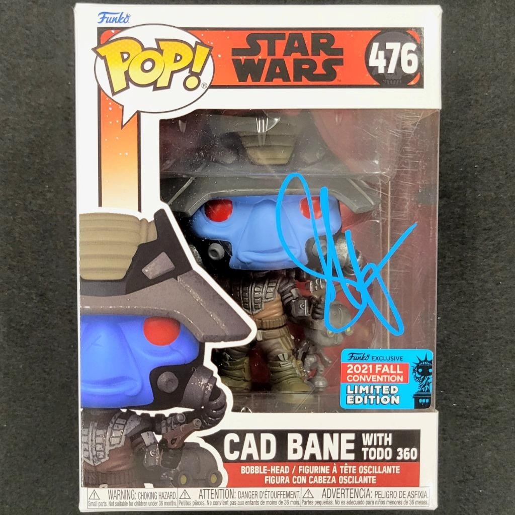 Seth Green signed Cad Bane w/ Todo 360 Funko Pop! 476 Star Wars auto Beckett BAS