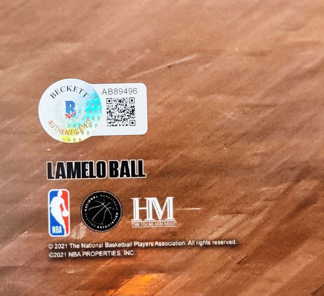 LaMelo Ball Signed Framed 16x20 Photo New Orleans Pelicans Beckett BAS
