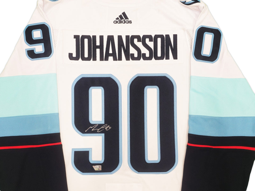 Kraken Marcus Johansson Auto White Adidas Jersey Sz 54 Inaugural Season Fanatics
