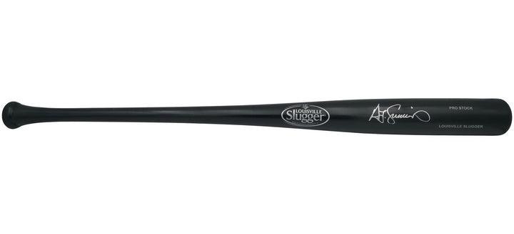 Ted Simmons Auto Black L Slugger Pro Stock Baseball Bat Cardinals Scratches BAS