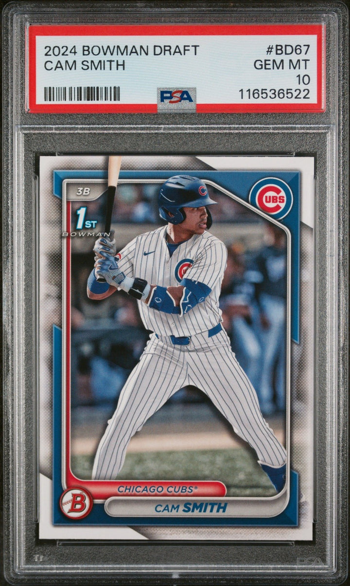 Graded 2024 Topps Bowman Draft Cam Smith #BD67 Rookie RC Card PSA 10