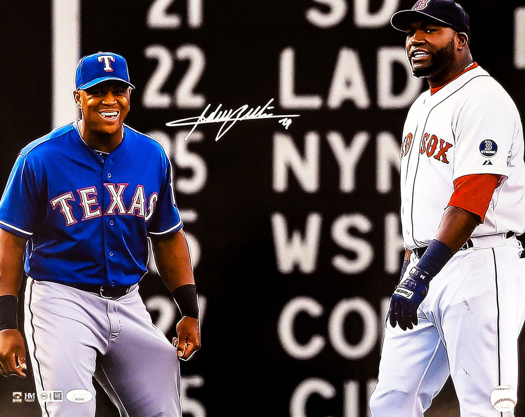 Adrian Beltre Autographed Signed 16x20 Photo Texas Rangers David Ortiz JSA