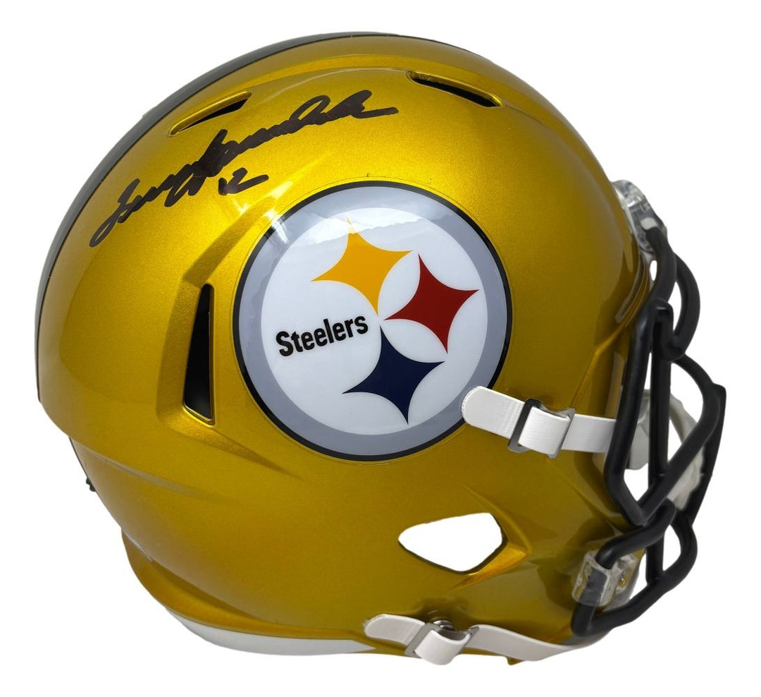 Terry Bradshaw Signed Steelers Full Size Flash Speed Replica Helmet BAS