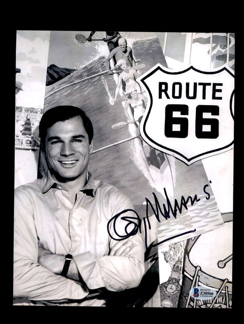 George Maharis BAS Beckett Coa Signed 8x10 Route 66 Photo Autograph
