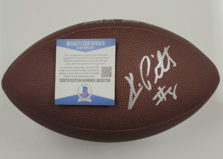 Kyle Pitts signed Wilson NFL Football autograph Falcons ~ Beckett BAS COA