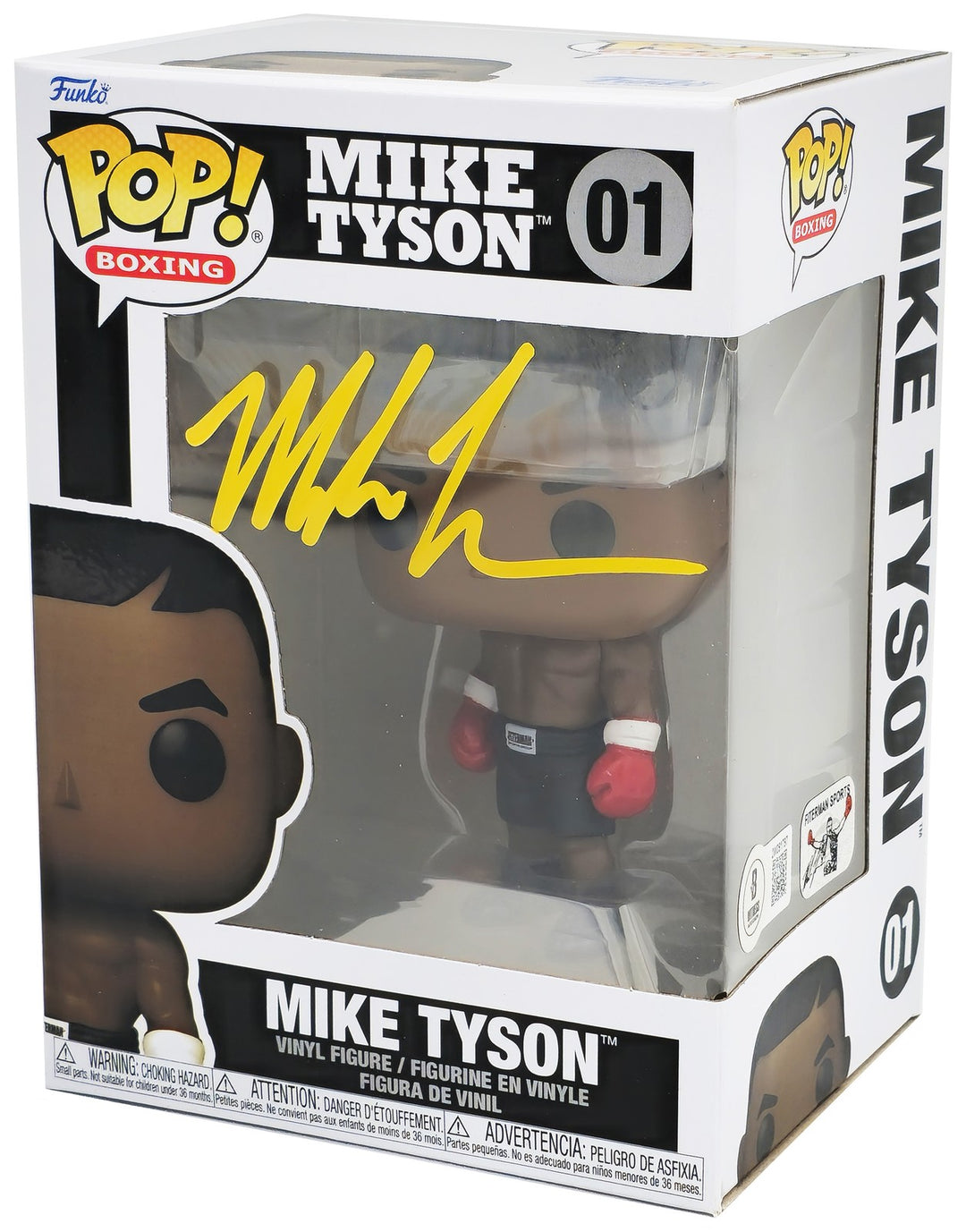 Mike Tyson Autographed Signed Funko Pop Vinyl Figurine #01 Beckett Wit
