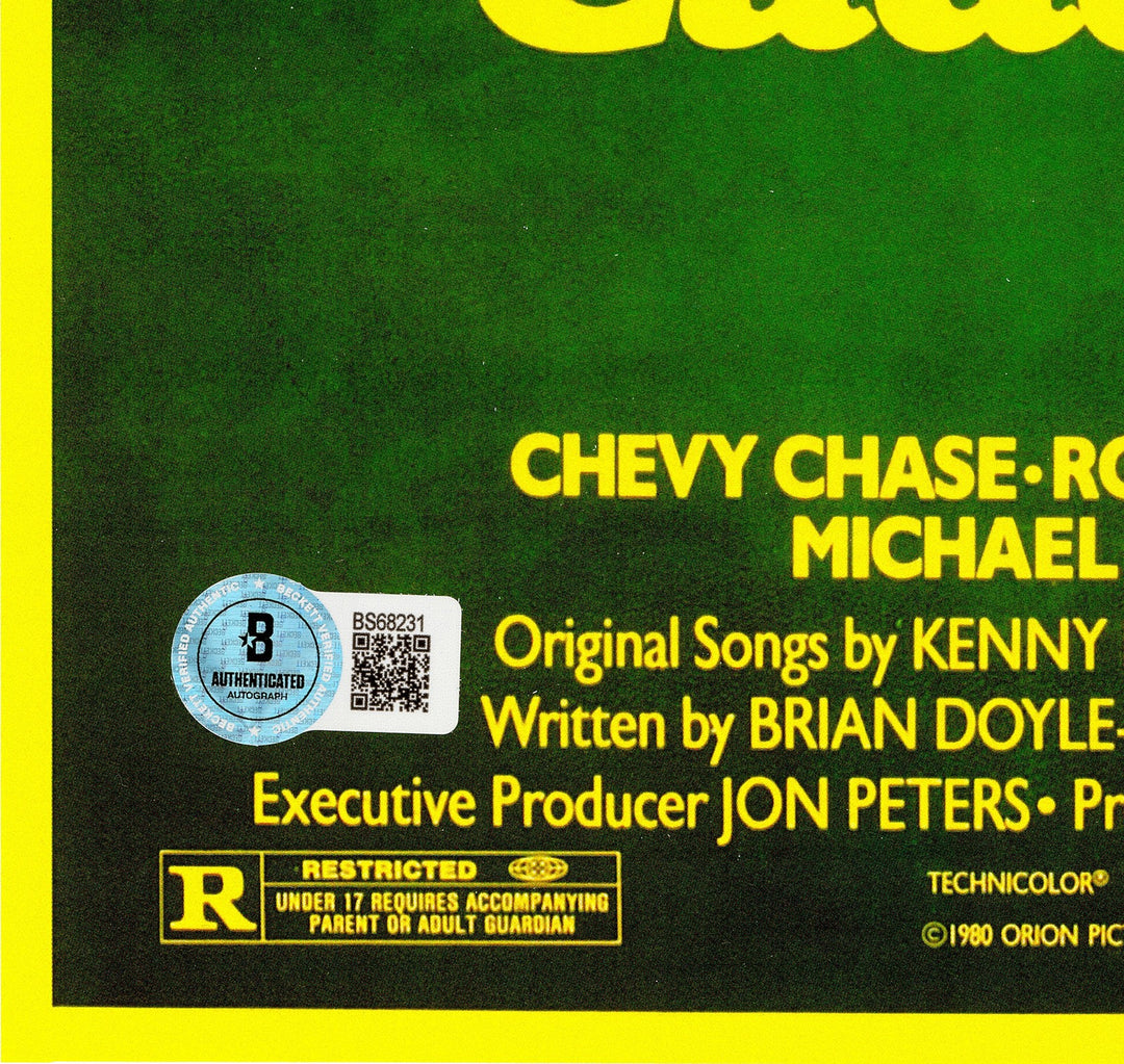 Chevy Chase Signed Framed 11x17 Caddyshack Movie Poster Beckett BAS QR