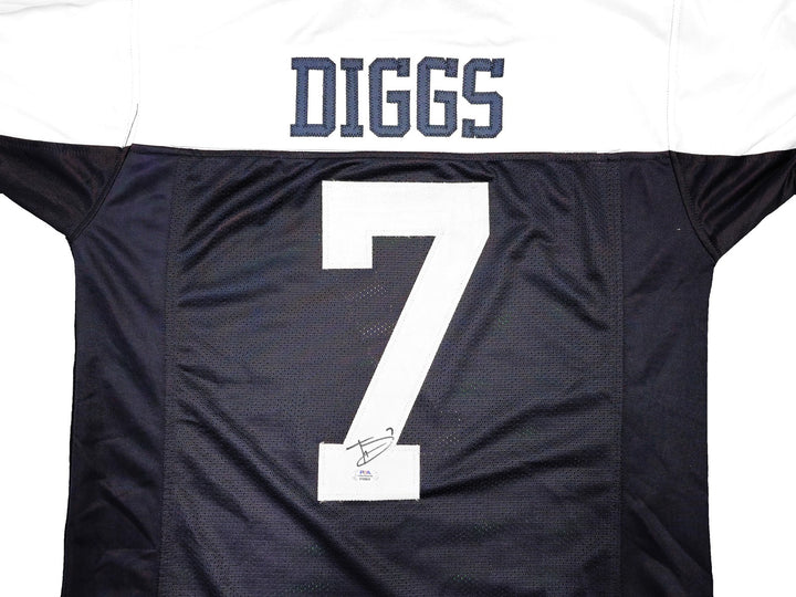 Dallas Cowboys Trevon Diggs Autographed Signed Blue & White Jersey PSA/DNA