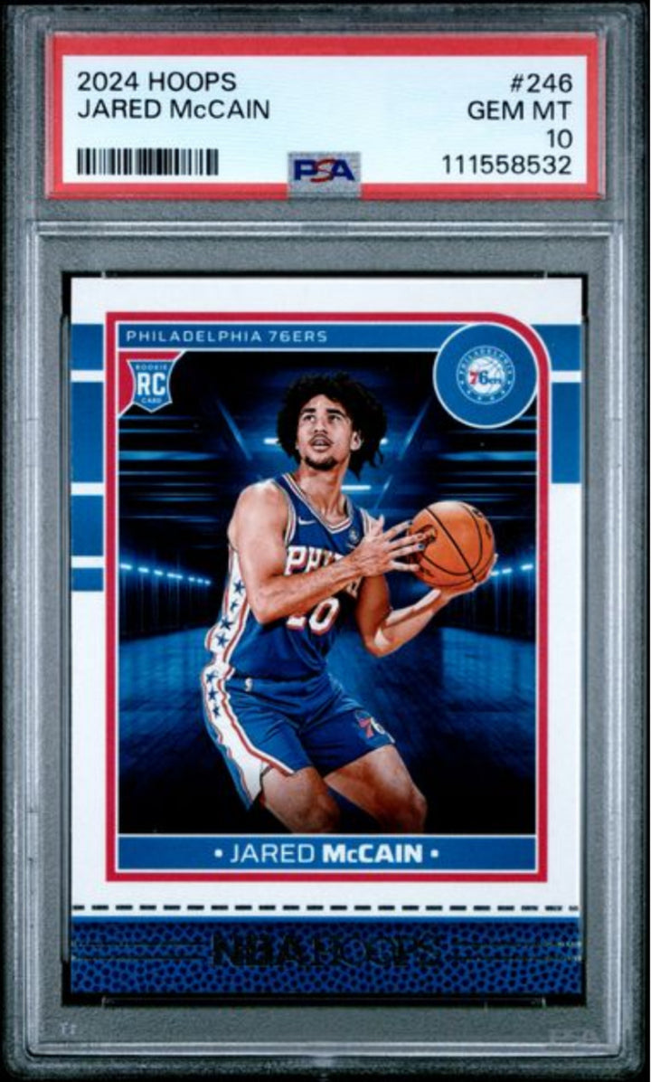 Graded 2024 Panini Hoops Jared McCain #246 Rookie RC Basketball Card PSA 10 Mint
