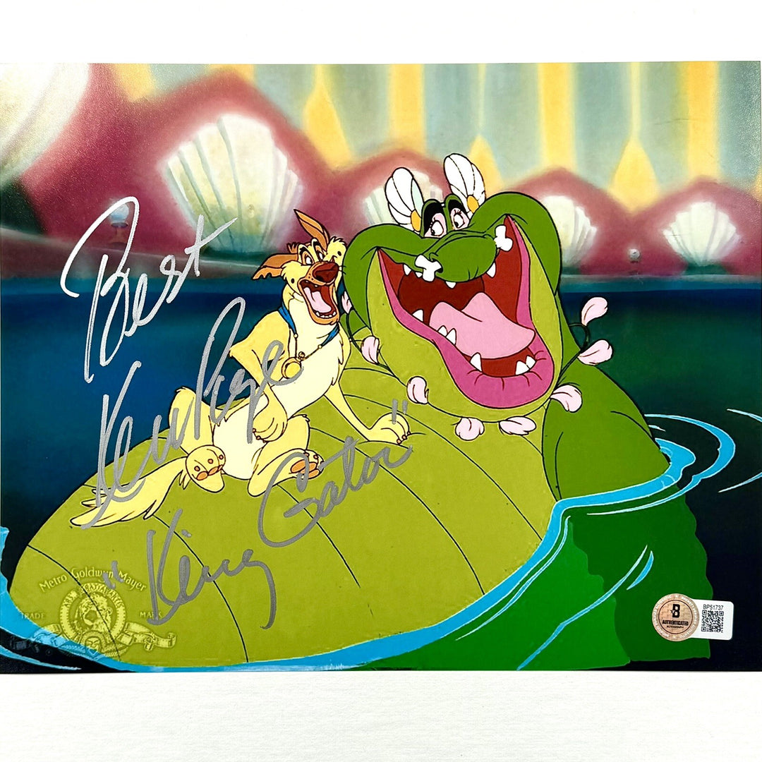 Ken Page “King Gator” signed All Dogs Go to Heaven 8x10 Photo BAS Beckett