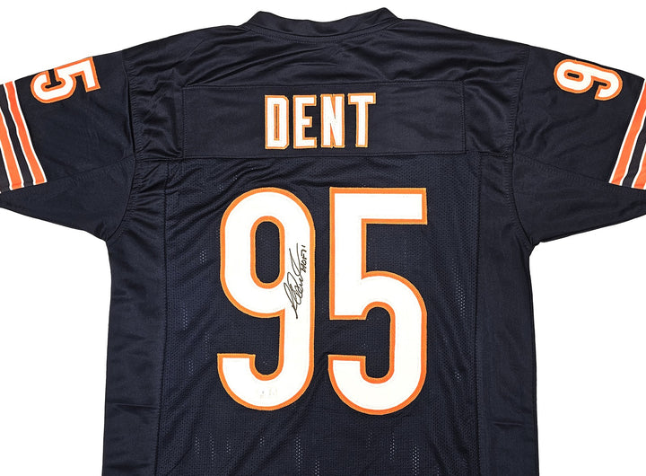 Chicago Bears Richard Dent Auto Signed Navy Blue Jersey "HOF 11" Beckett Witness