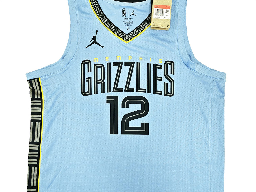 Grizzlies Ja Morant Auto Blue Jordan Statement Edt Swingman Jersey Sz 48 BAS