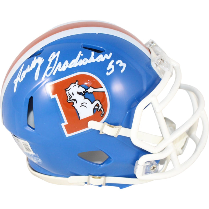 Randy Gradishar Signed Denver Broncos TB Mini Helmet Beckett 44384