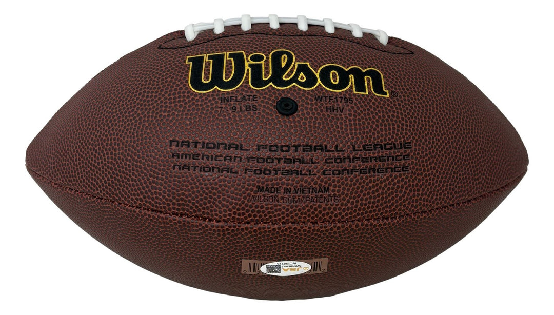 DeSean Jackson Michael Vick Eagles Signed NFL Wilson Super Grip Football JSA QR