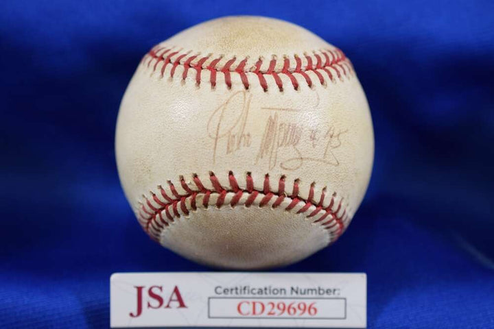 Pedro Martinez JSA COA Autographed Game Used OML Major League Signed Baseball