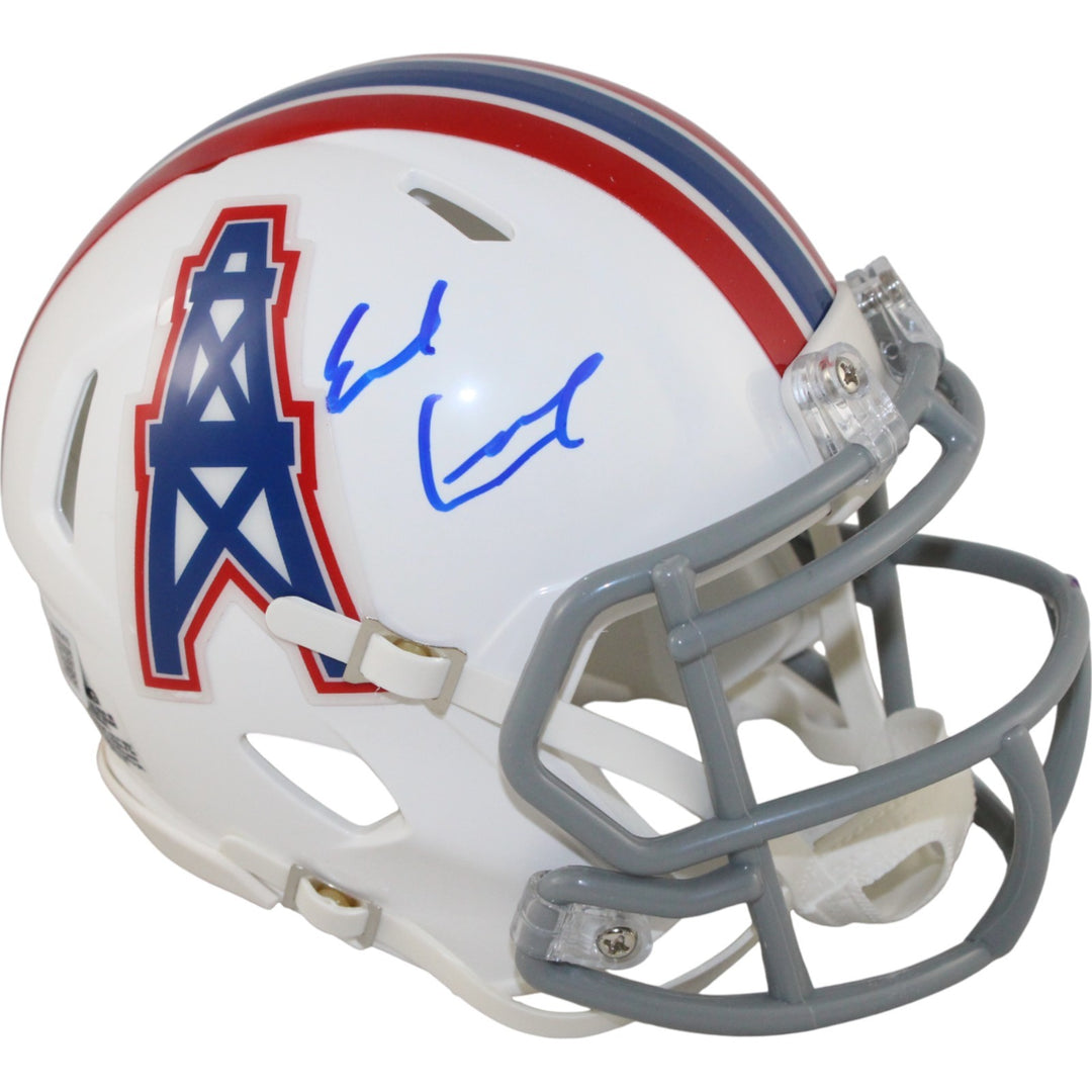 Earl Campbell Autographed/Signed Houston Oilers TB Mini Helmet Beckett 50570