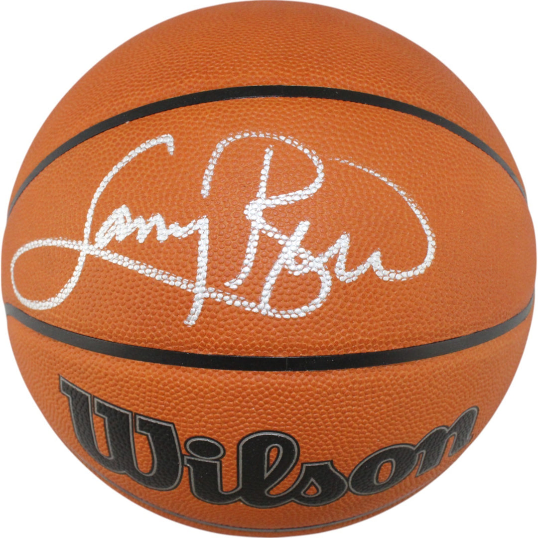 Larry Bird Autographed Boston Celtics Wilson Basketball Beckett Witness 50250