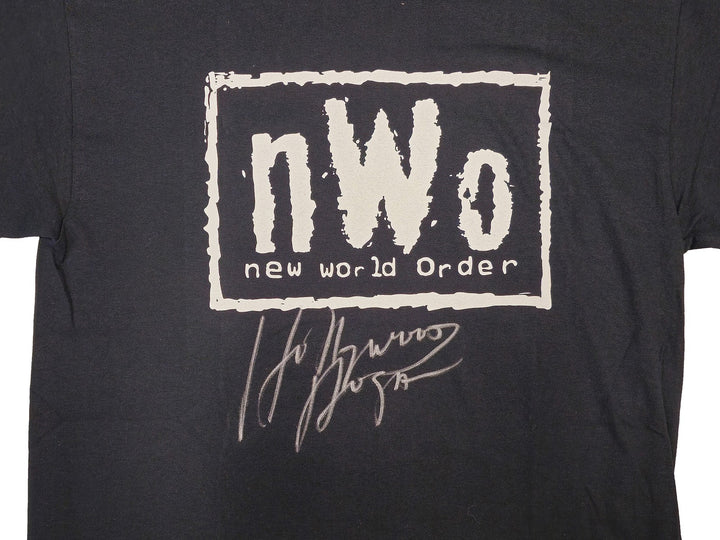 Hulk Hogan Signed Black WWE NWO T-Shirt "Hollywood" JSA Jersey
