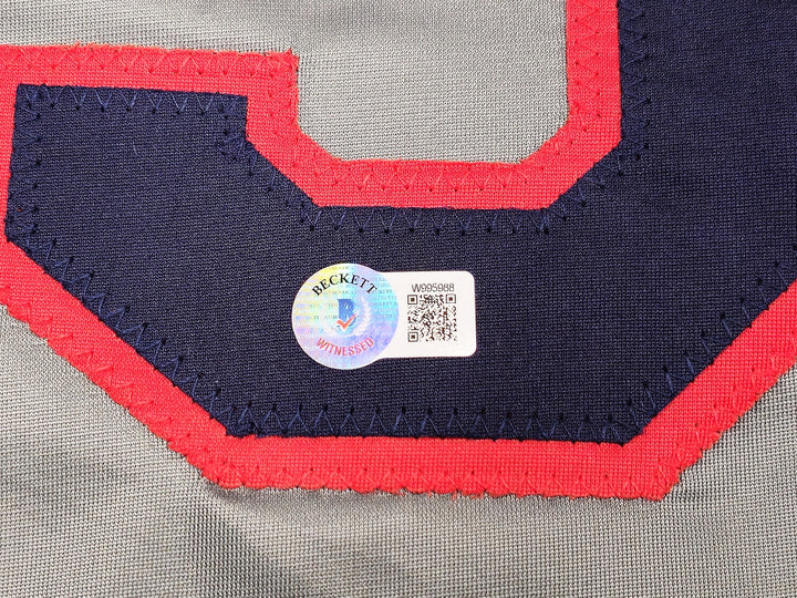 Charlie Sheen Auto Gray Jersey Major League Ricky Wild Thing Vaughn Beckett Wit