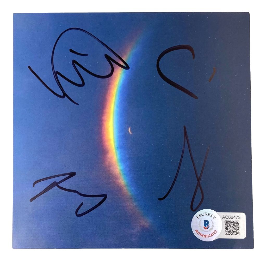 Cold Play Band Signed Moon Music CD Insert BAS LOA