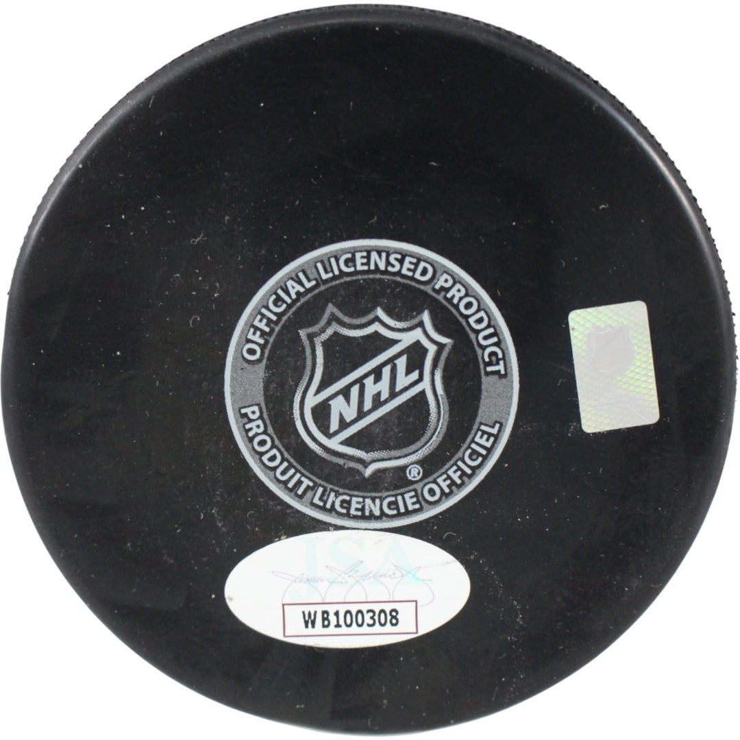 Dave Keon Autographed/Signed Toronto Maple Leafs Logo Puck HOF JSA 53993