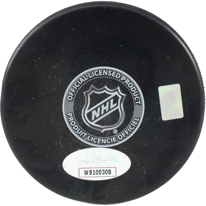 Dave Keon Autographed/Signed Toronto Maple Leafs Logo Puck HOF JSA 53993