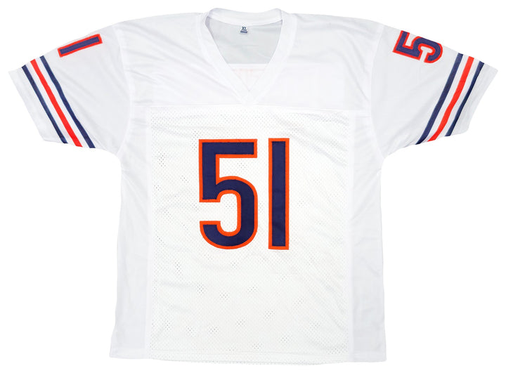 Chicago Bears Dick Butkus Autographed Signed White Jersey Beckett Witness