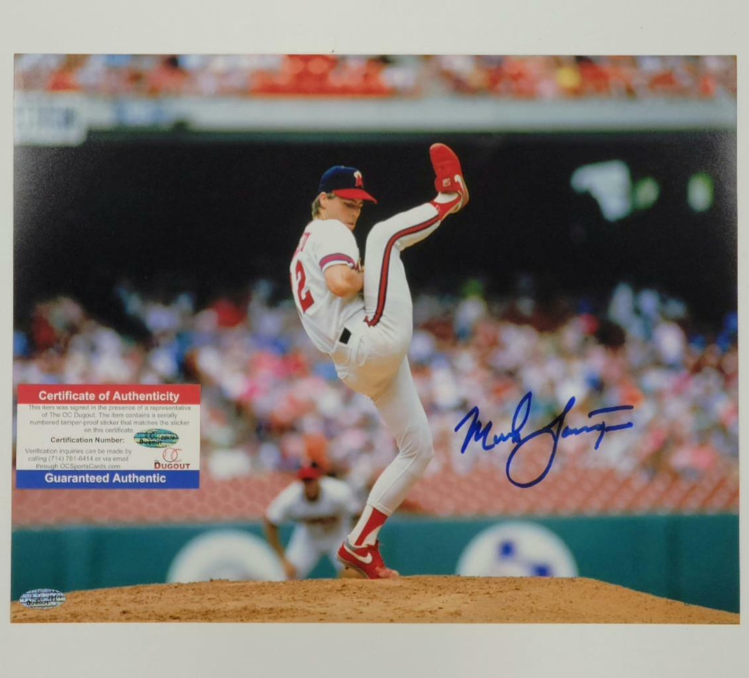 Mark Langston signed 11x14 photo California Angels autograph ~ OC Holo