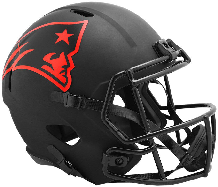 New England Patriots Full Size Replica Eclipse Helmet Riddell New In Box 26777
